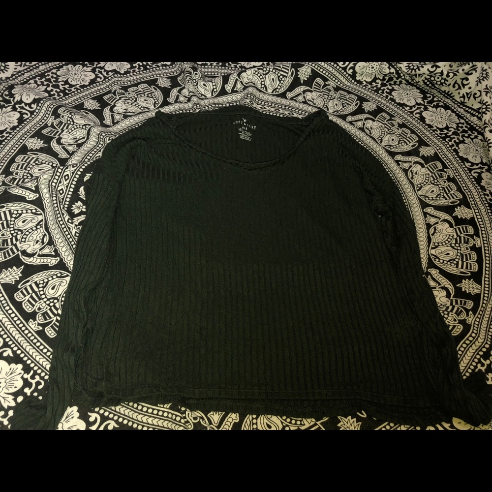 dark Green Long Sleeve Sweater like